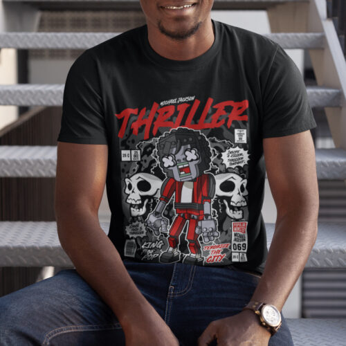 Michael Jakson Zombie Thriller Music Graphic T-shirt