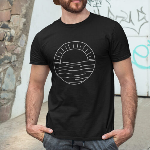 Minimal Line Art-Summer-4 Graphic T-shirt