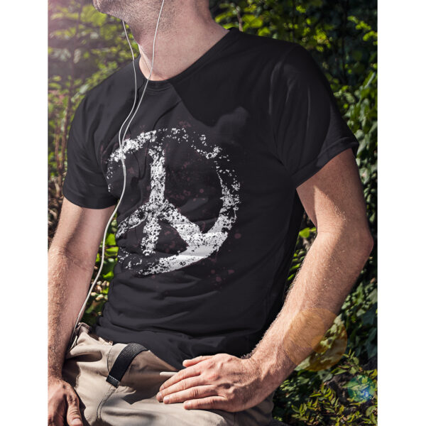 Peace Sign Vintage Graphic T-shirt - Image 3