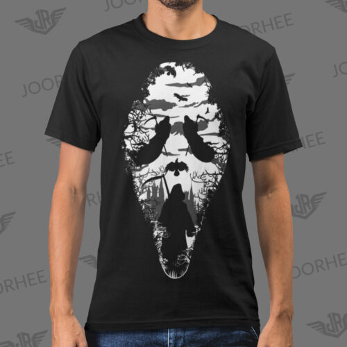 REAPER SCREAM Skull Grunge Movie T-shirt