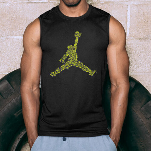 Electric Jump Basketball Tank top Sleeveless Muscle Shirt