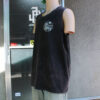 Beach Sunset Black Acid Wash Tie Dye Tank Top - Image 2