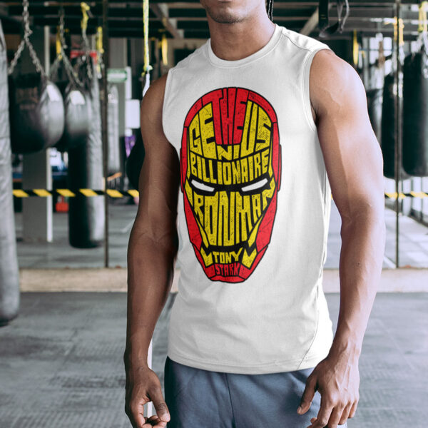 Iron Man Typography Tank top - Image 4