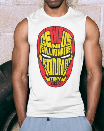 Iron Man Typography Tank top