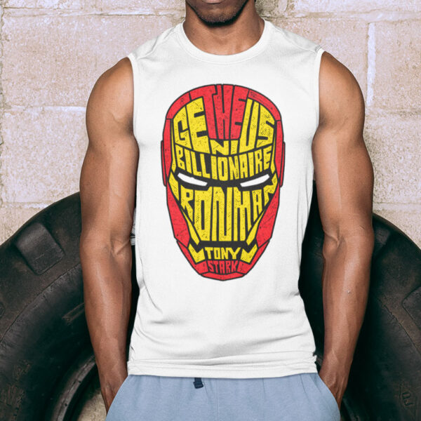 Iron Man Typography Tank top