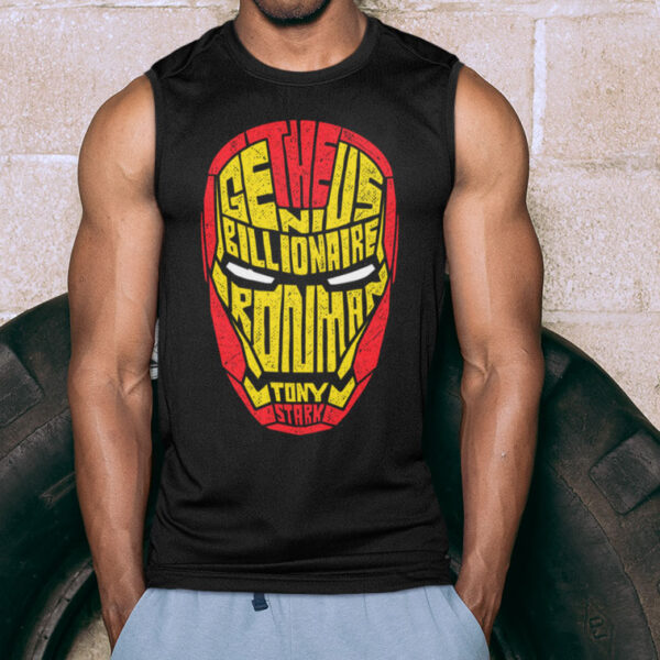 Iron Man Typography Tank top - Image 3