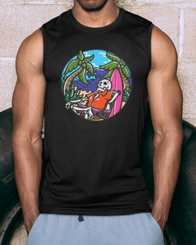 Paradise Beach Skull Tank top