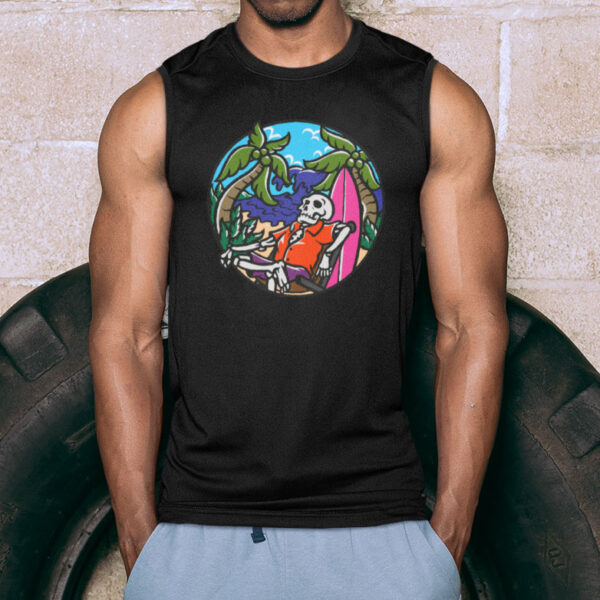 Paradise Beach Skull Tank top