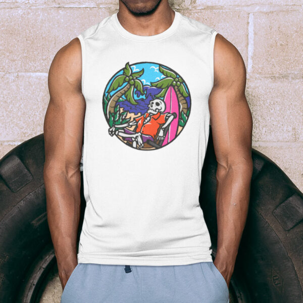 Paradise Beach Skull Tank top - Image 5