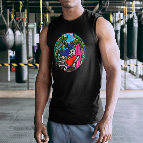 Paradise Beach Skull Tank top - Image 6