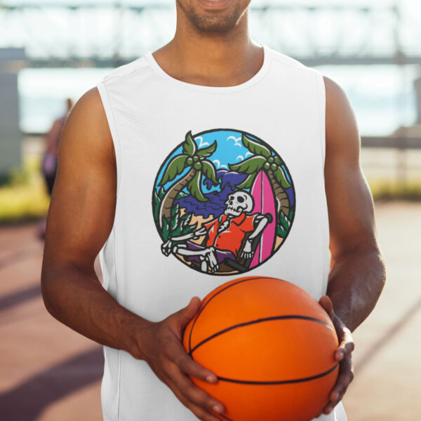Paradise Beach Skull Tank top - Image 4