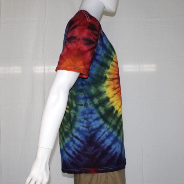 Tie Dye Spiral Rainbow Unisex T-shirt - Image 7