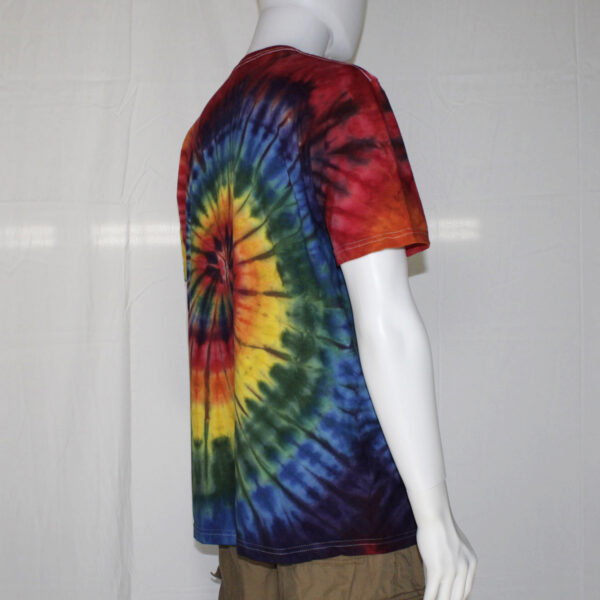 Tie Dye Spiral Rainbow Unisex T-shirt - Image 4
