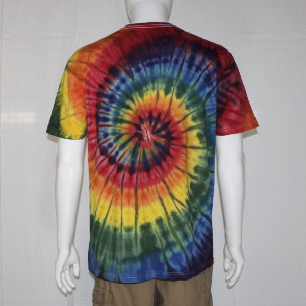 Tie Dye Spiral Rainbow Unisex T-shirt - Image 8