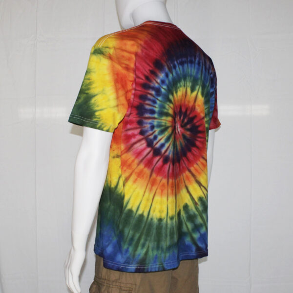 Tie Dye Spiral Rainbow Unisex T-shirt - Image 5
