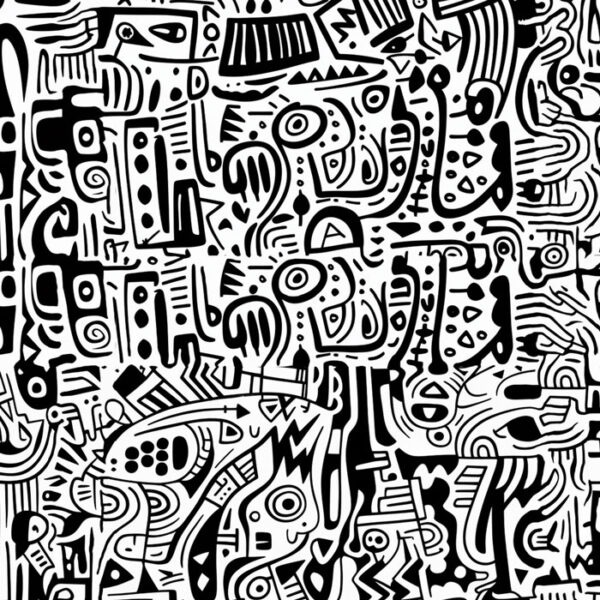 Artistic Doodle Grahpic T-shirt - Image 6