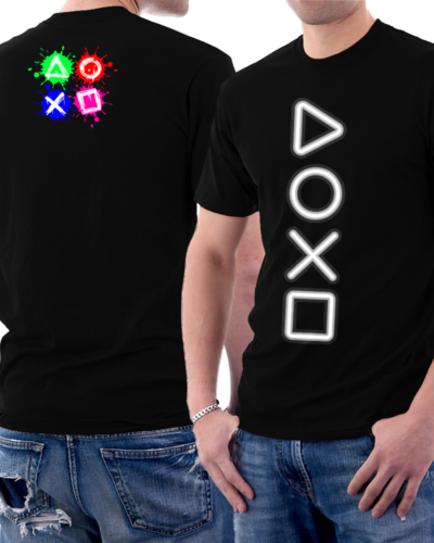 PlayStation Gamer Graphic Design T-shirt