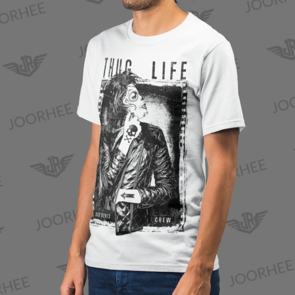 Thug Life Unique Vintage Graphic T-shirt - Image 2