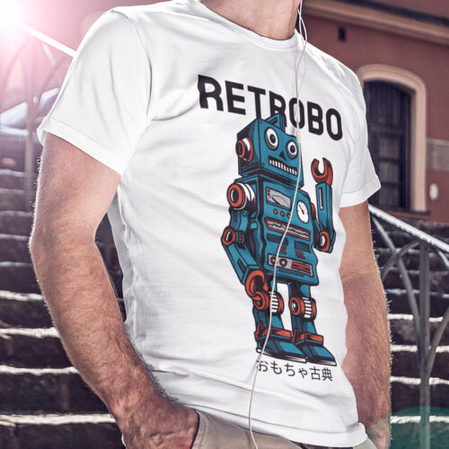 Retrobo Vintage Japanese Robot T-shirt
