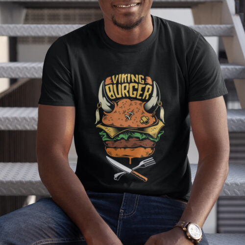 Viking Burger Food Graphic T-shirt