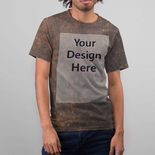 Custom Printed Acid Wash T-shirt