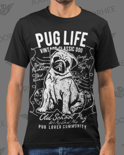 Pug Life Dog Animal Vintage T-shirt