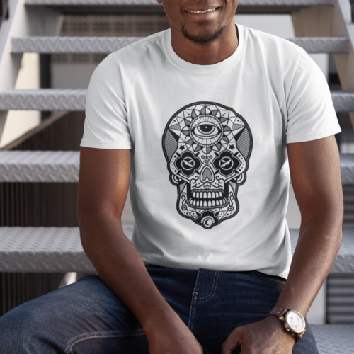 Skull Art Vintage Graphic T-shirt