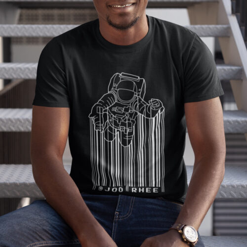 Astrocode Space Line Art Graphic T-shirt