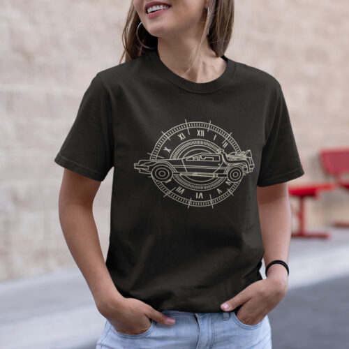 The Future Is Now Vintage Line Art Graphic T-shirt