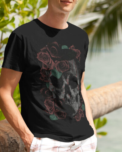 Death Skull Vintage Graphic T-shirt