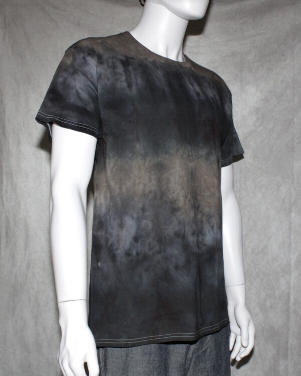 Black Stripes Tie Dye T Shirt - Image 2