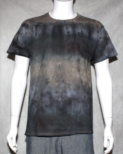 Black Stripes Tie Dye T Shirt