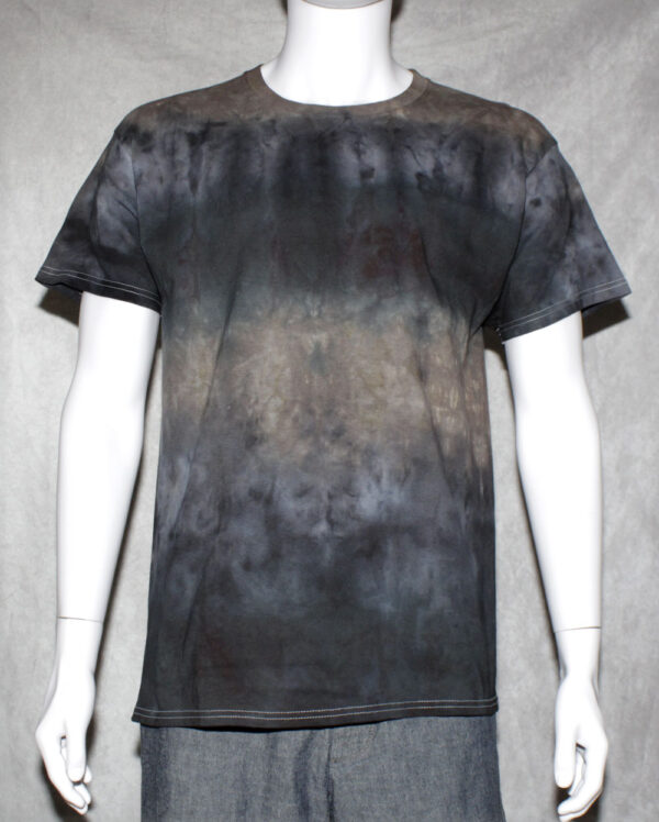 Black Stripes Tie Dye T Shirt
