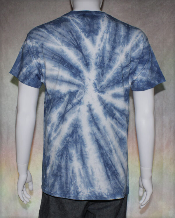 Indigo Blue Spirals Tie Dye T-shirt - Image 5