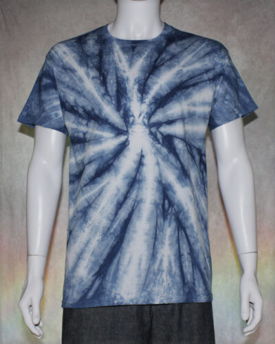 Indigo Blue Spirals Tie Dye T-shirt