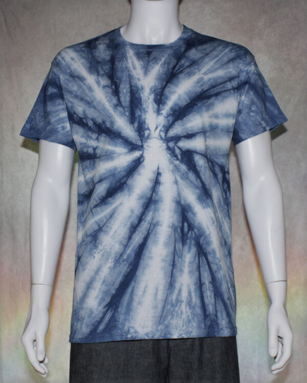 Indigo Blue Spirals Tie Dye T-shirt