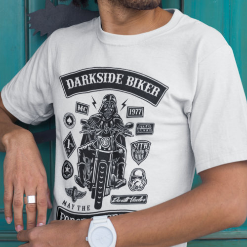 Darkside Biker Star Wars Bicycle Graphic T-shirt