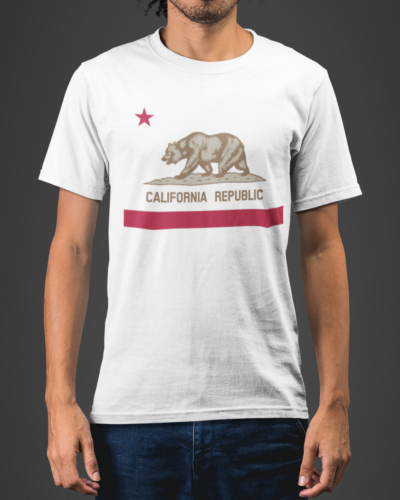 California Republic Typography Animal T-shirt