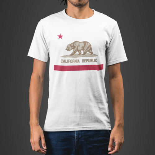 California Republic Typography Animal T-shirt