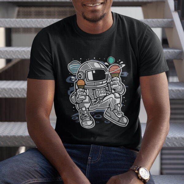 Astronaut Ice Cream Space Food Graphic T-shirt