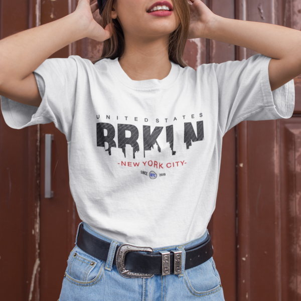 Brooklyn Skyline Typography T-shirt - Image 7