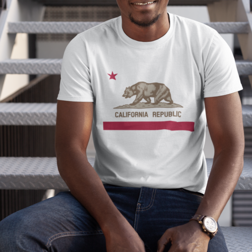 California Republic Typography Animal T-shirt