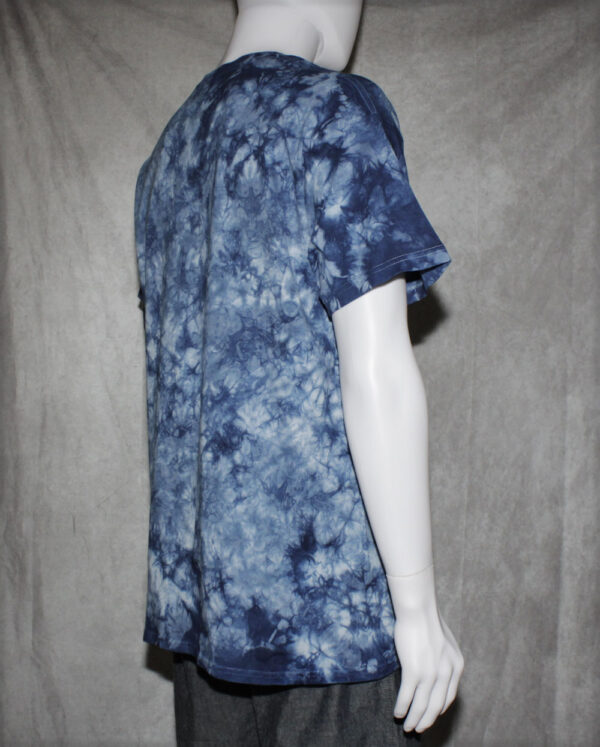 Blue Scrunch Tie Dye T-Shirt - Image 4