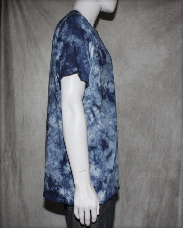 Blue Scrunch Tie Dye T-Shirt - Image 3