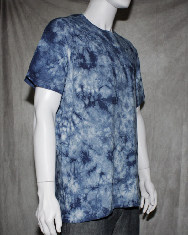 Blue Scrunch Tie Dye T-Shirt - Image 2