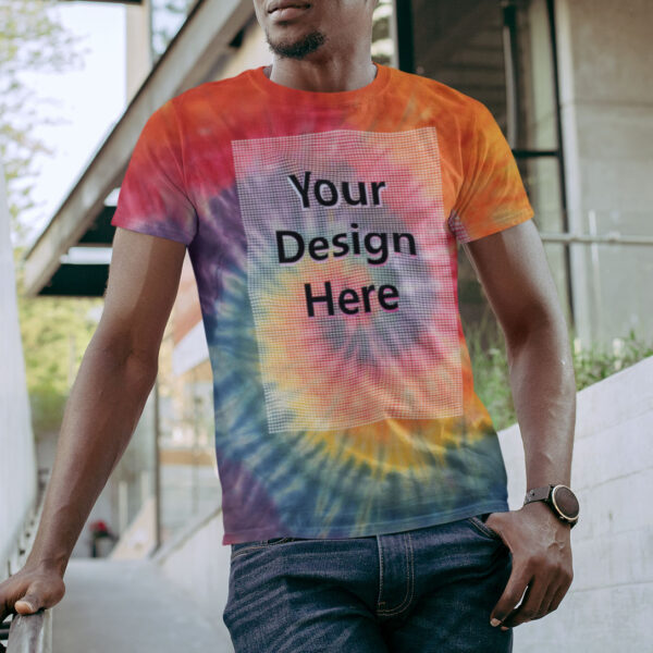 Custom Printed Tie Dye T-shirt - Image 4