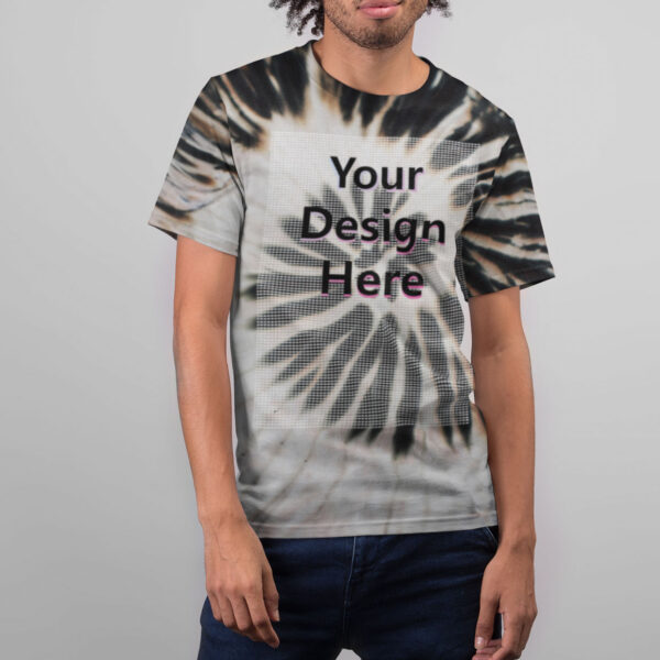 Custom Printed Tie Dye T-shirt - Image 3