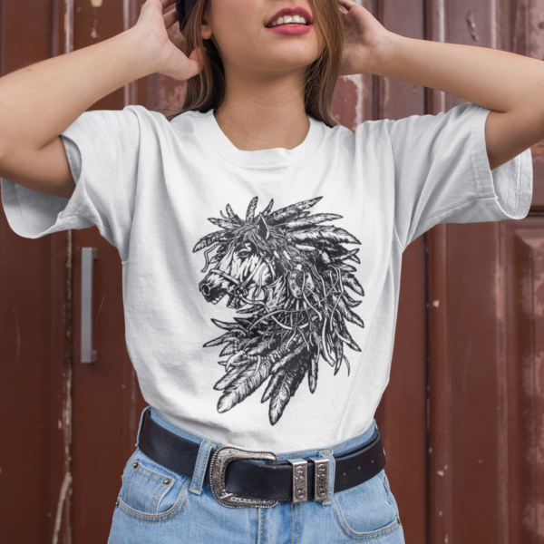 Horse Animal Vintage Graphic T-shirt - Image 4