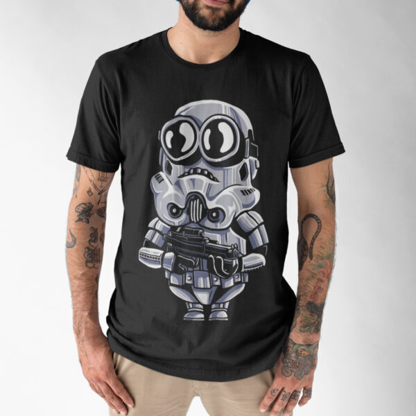 Minion Trooper Funny Anime Graphic T-shirt - Image 2