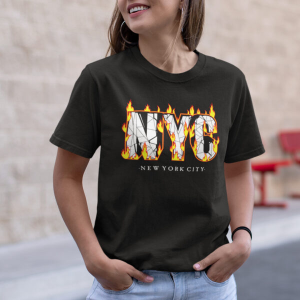 Nyc Typography 132 Graphic T-shirt - Image 2